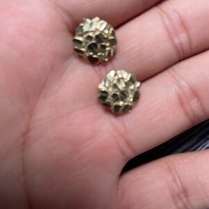 10k Gold Nugget Earing